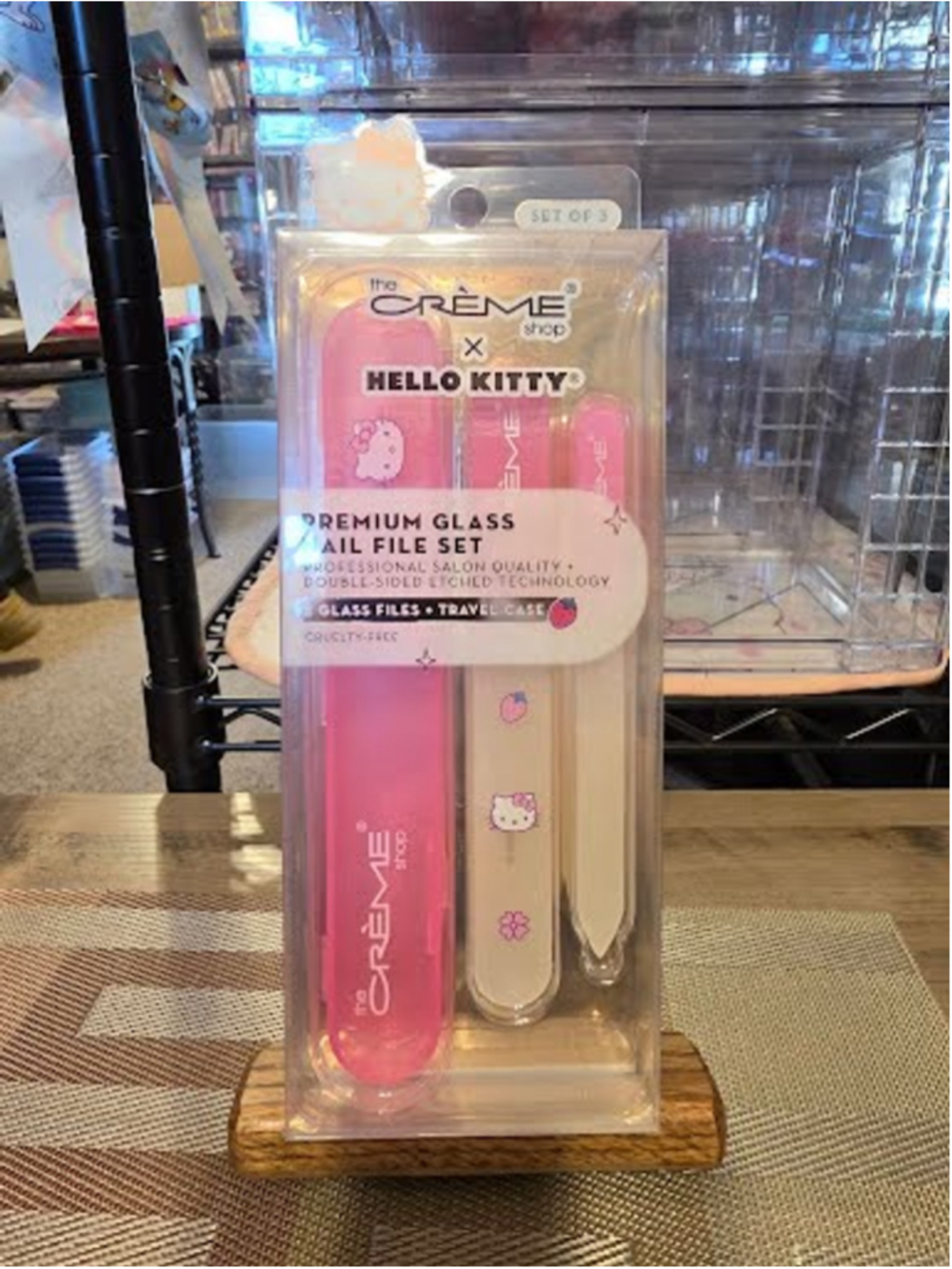 #TCS-2217 The Creme Shop Premium Glass Nail File Set - Hello Kitty